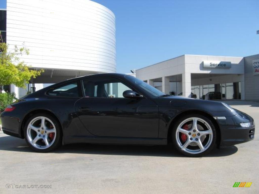 2006 911 Carrera S Coupe - Atlas Grey Metallic / Black photo #2