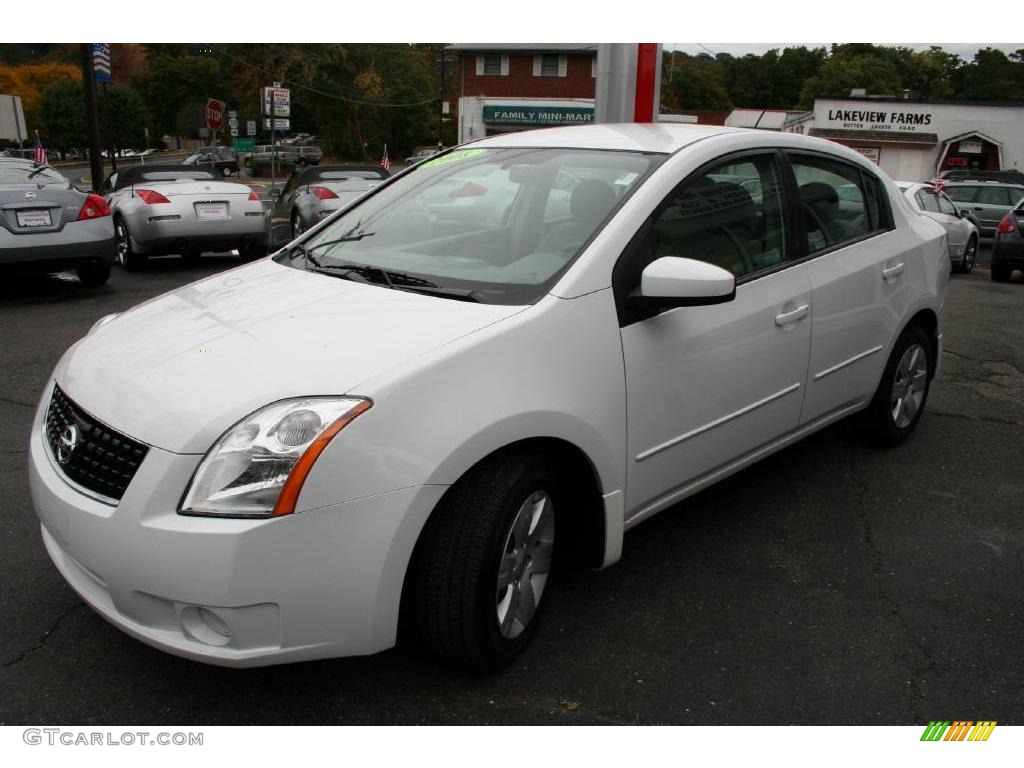 2008 Sentra 2.0 - Fresh Powder White / Beige photo #1