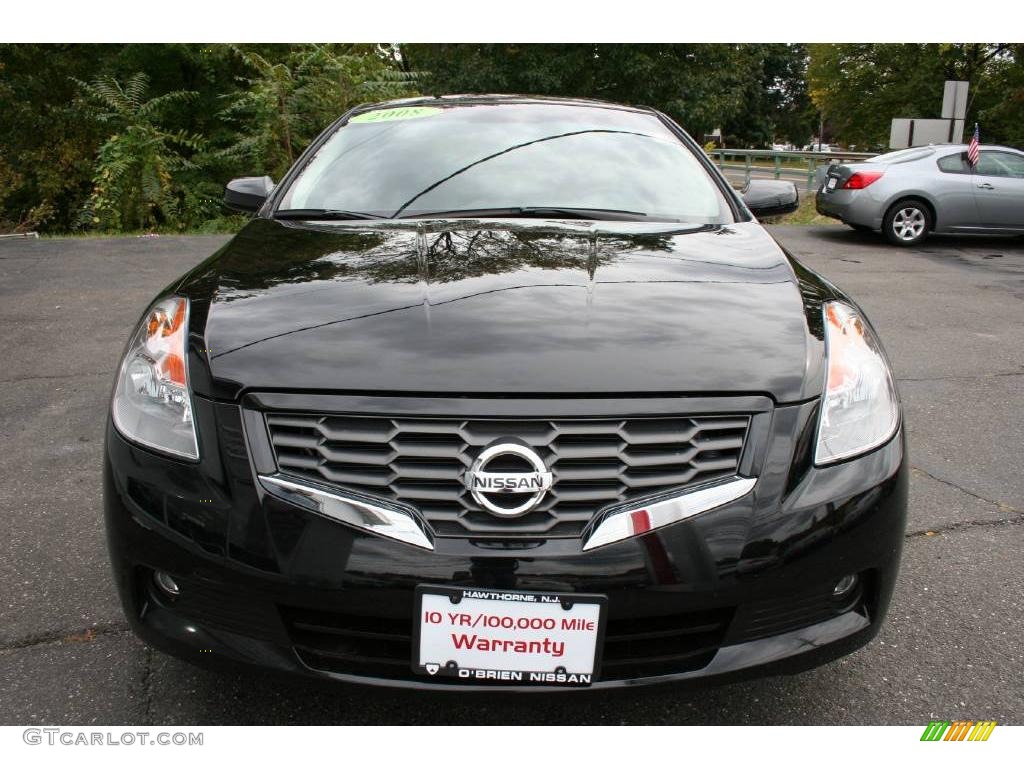 2008 Altima 2.5 S Coupe - Super Black / Charcoal photo #2