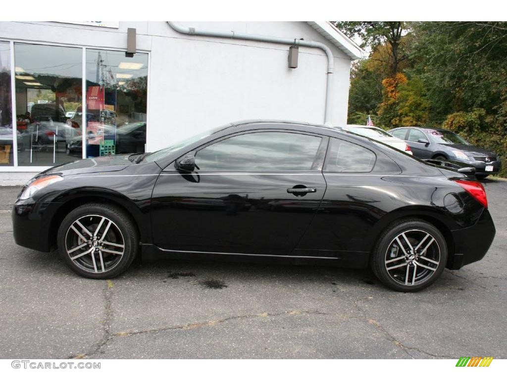 2008 Altima 2.5 S Coupe - Super Black / Charcoal photo #8
