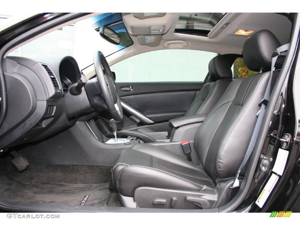 2008 Altima 2.5 S Coupe - Super Black / Charcoal photo #12
