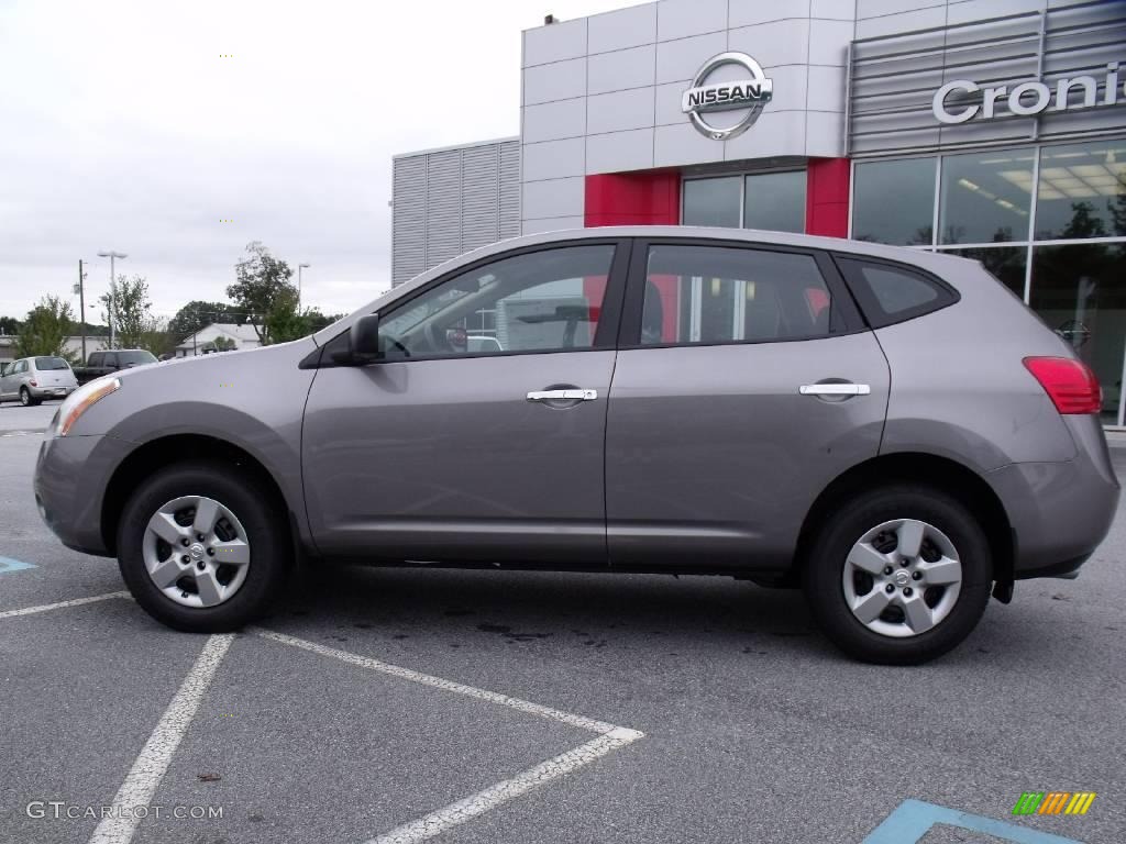 2010 Rogue S AWD - Gotham Gray / Black photo #2