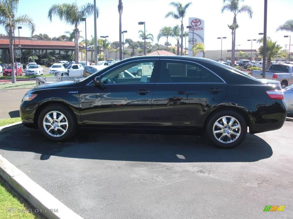 2007 Camry Hybrid - Black / Bisque photo #3