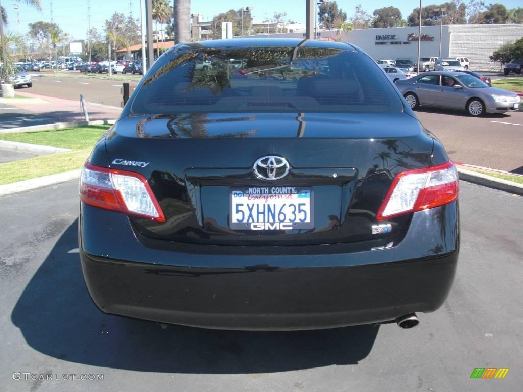 2007 Camry Hybrid - Black / Bisque photo #5