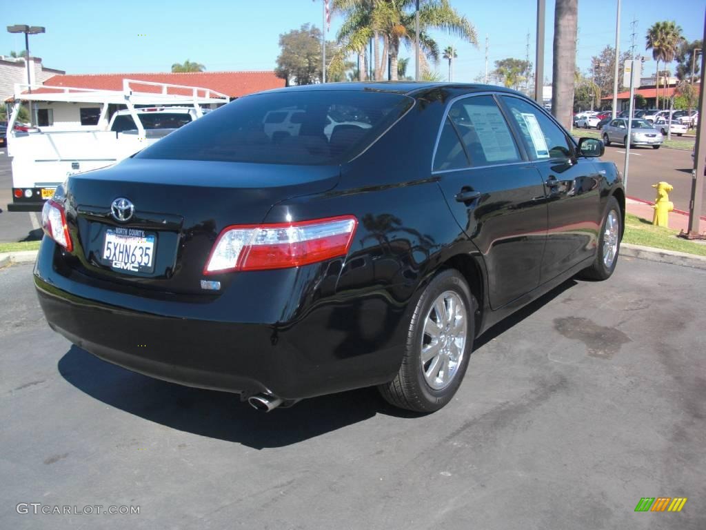 2007 Camry Hybrid - Black / Bisque photo #6