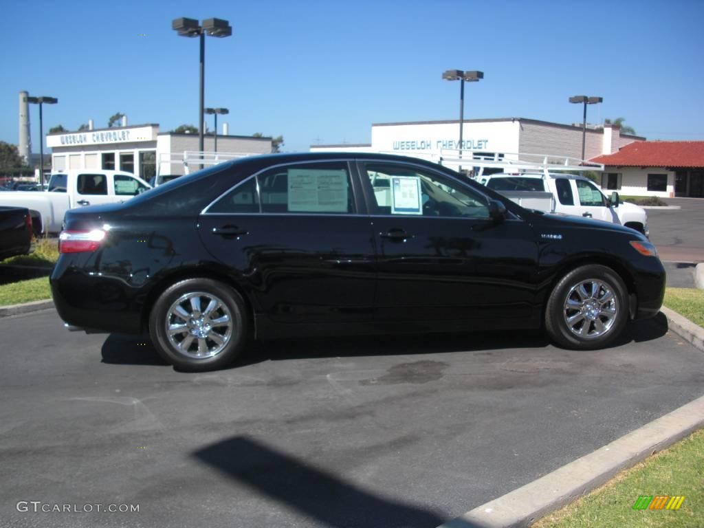 2007 Camry Hybrid - Black / Bisque photo #7