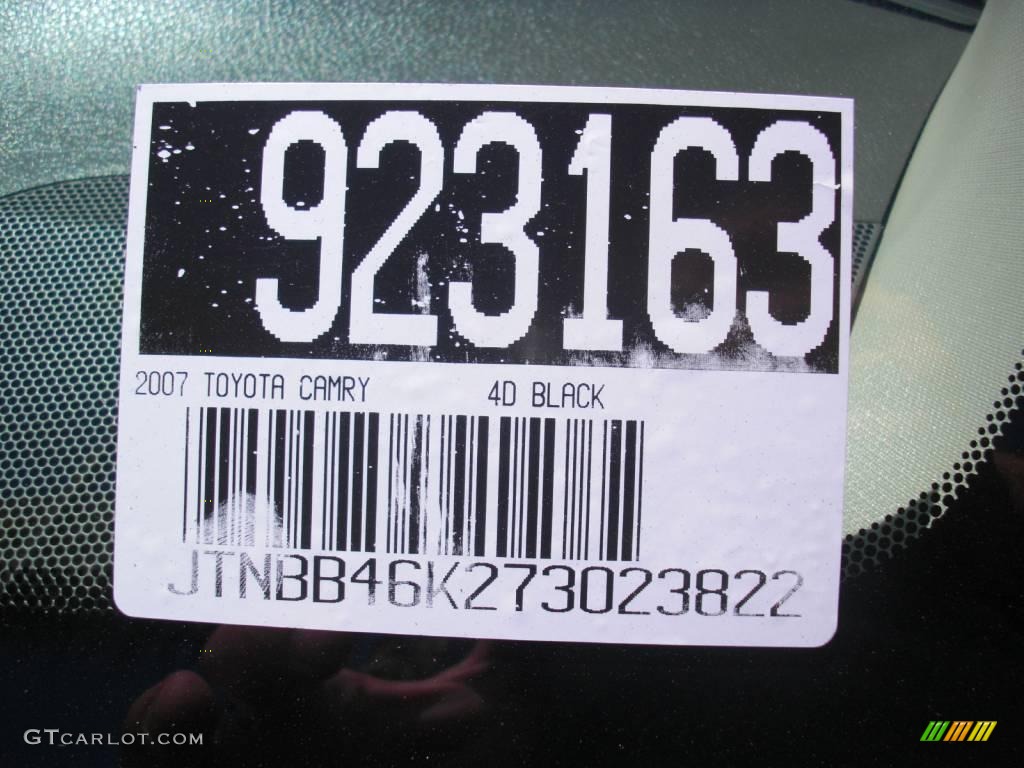 2007 Camry Hybrid - Black / Bisque photo #11