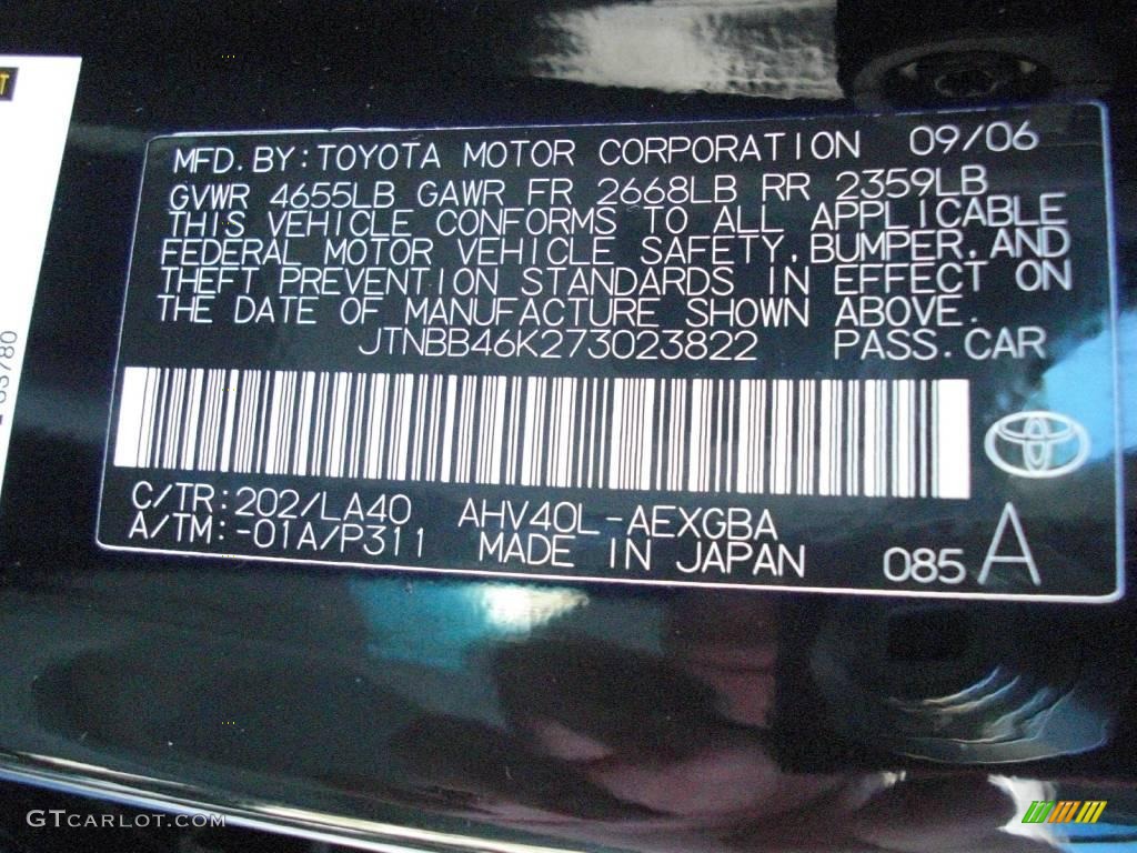 2007 Camry Hybrid - Black / Bisque photo #13