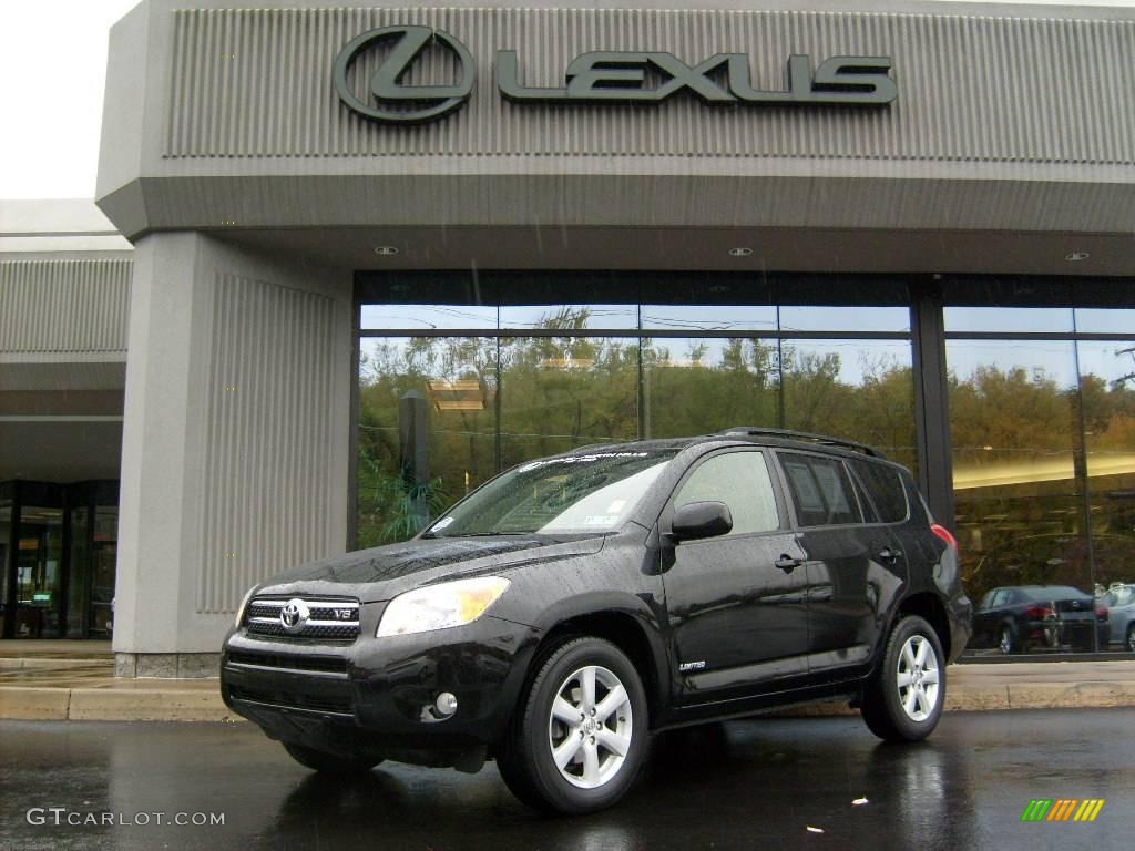 2007 RAV4 Limited 4WD - Black / Ash Gray photo #1