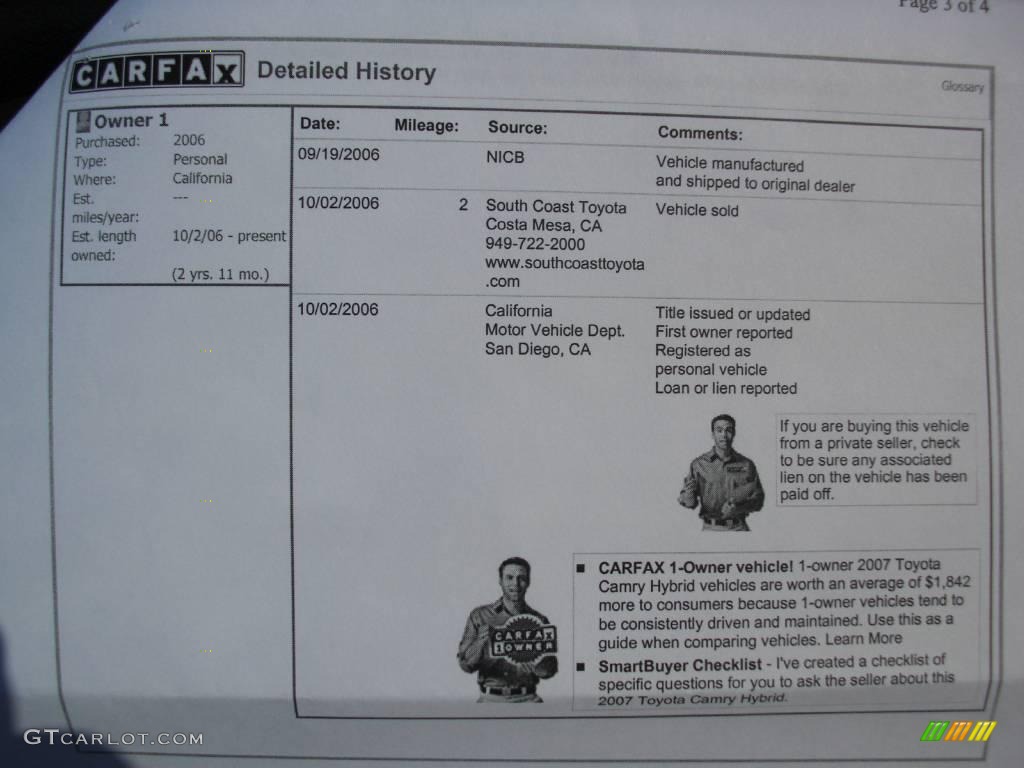 2007 Camry Hybrid - Black / Bisque photo #20