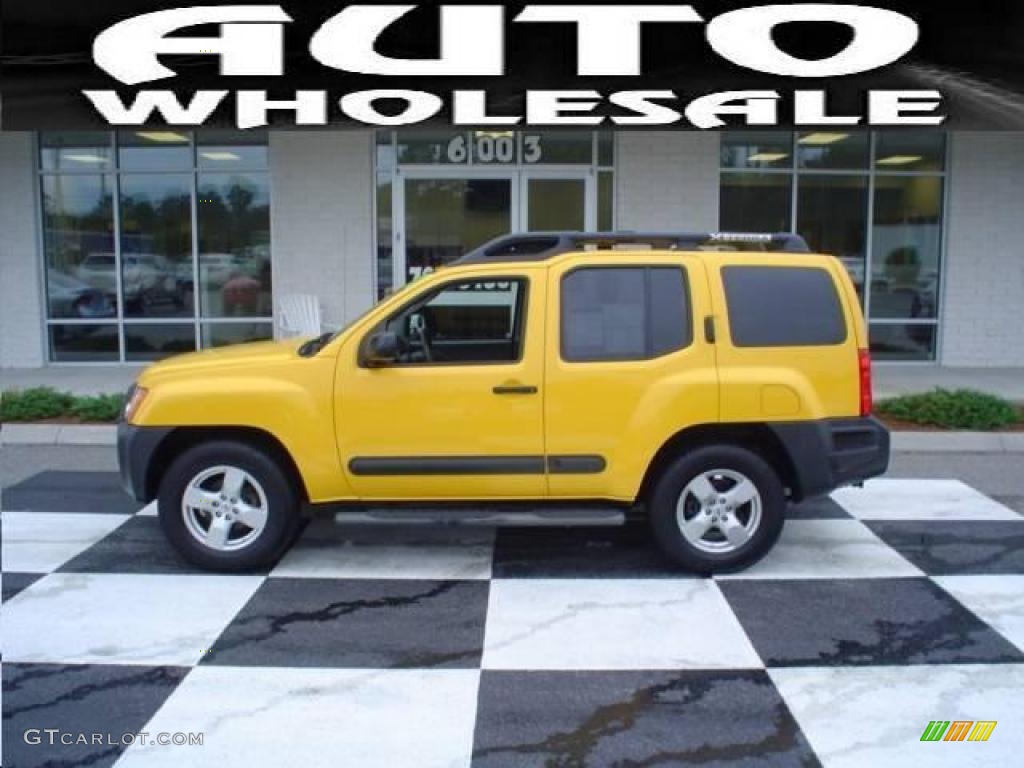 2007 Xterra SE - Solar Yellow / Steel/Graphite photo #1