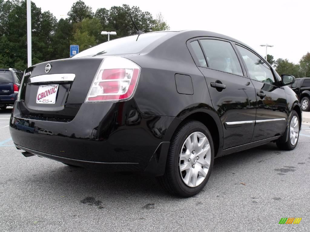 2010 Sentra 2.0 S - Super Black / Charcoal photo #5