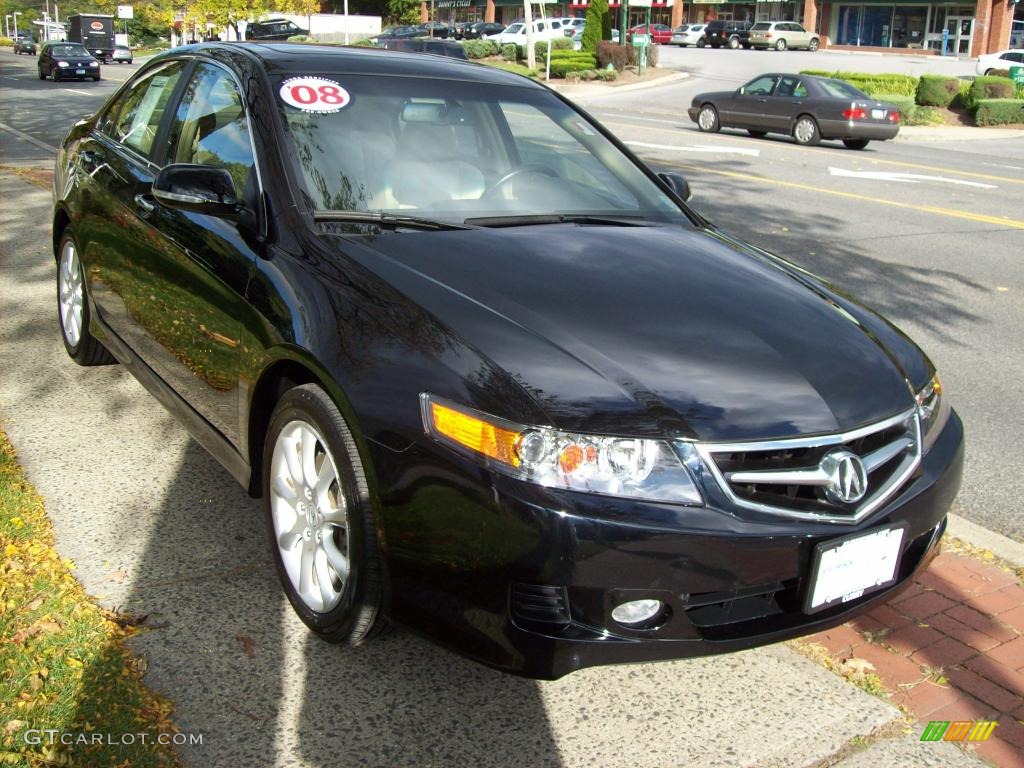 2008 TSX Sedan - Nighthawk Black Pearl / Parchment photo #4