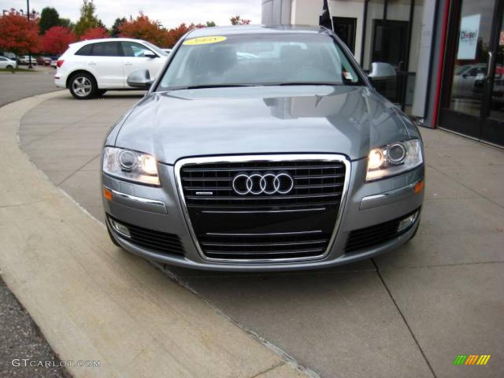 2008 A8 L 4.2 quattro - Quartz Gray Metallic / Black photo #2