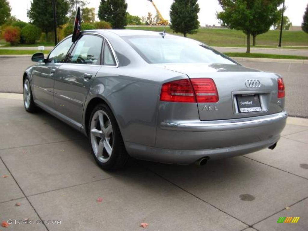 2008 A8 L 4.2 quattro - Quartz Gray Metallic / Black photo #4