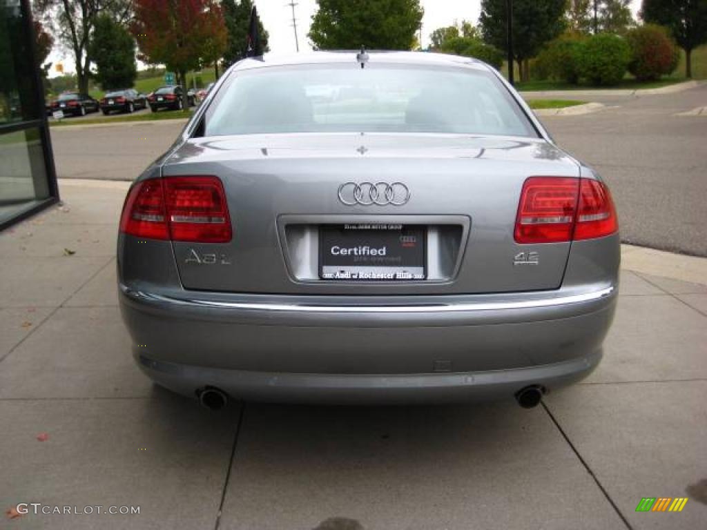 2008 A8 L 4.2 quattro - Quartz Gray Metallic / Black photo #5