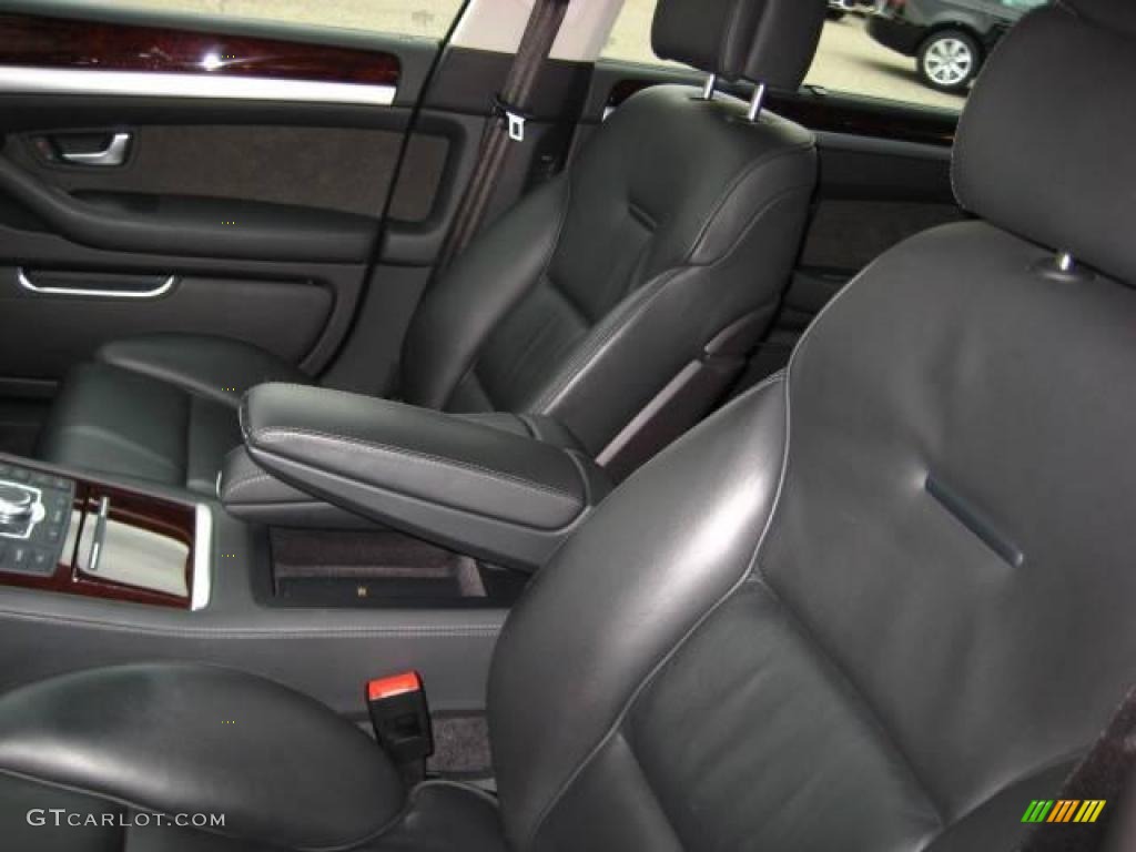 2008 A8 L 4.2 quattro - Quartz Gray Metallic / Black photo #12
