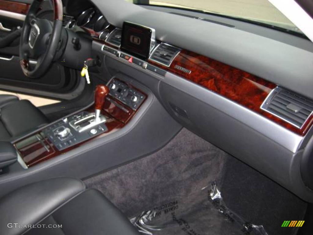 2008 A8 L 4.2 quattro - Quartz Gray Metallic / Black photo #16
