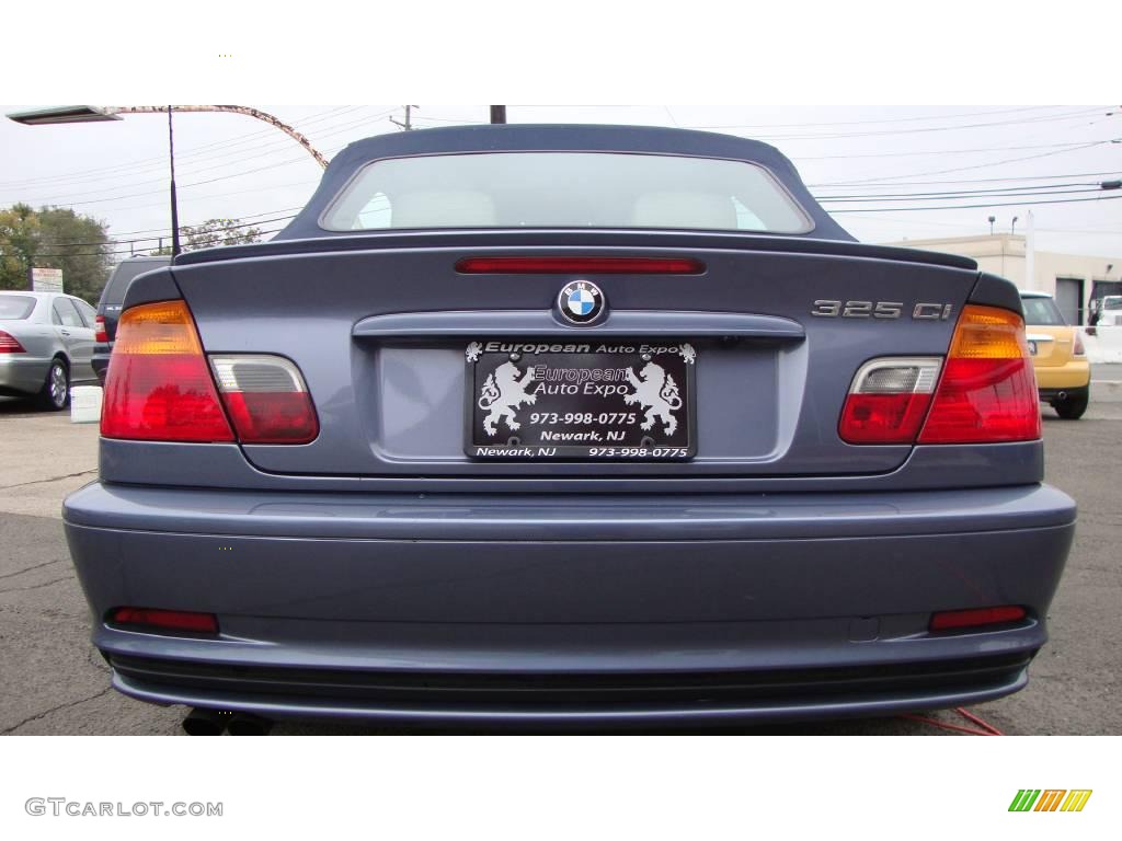 2002 3 Series 325i Convertible - Steel Blue Metallic / Sand photo #5
