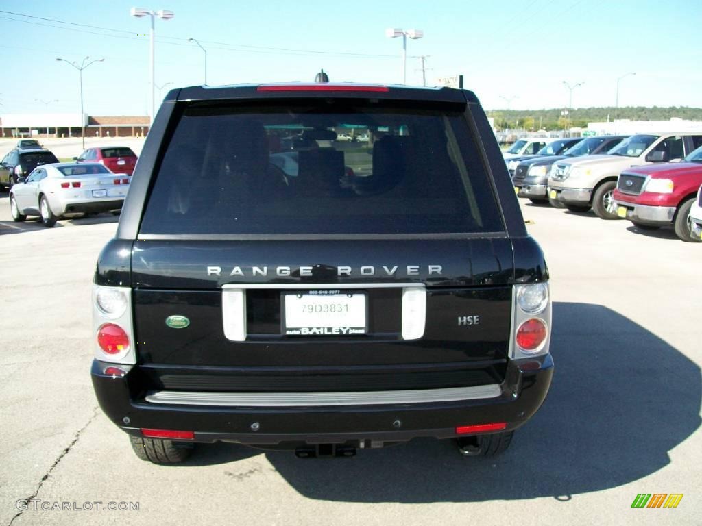 2007 Range Rover HSE - Java Black Pearl / Jet Black photo #6