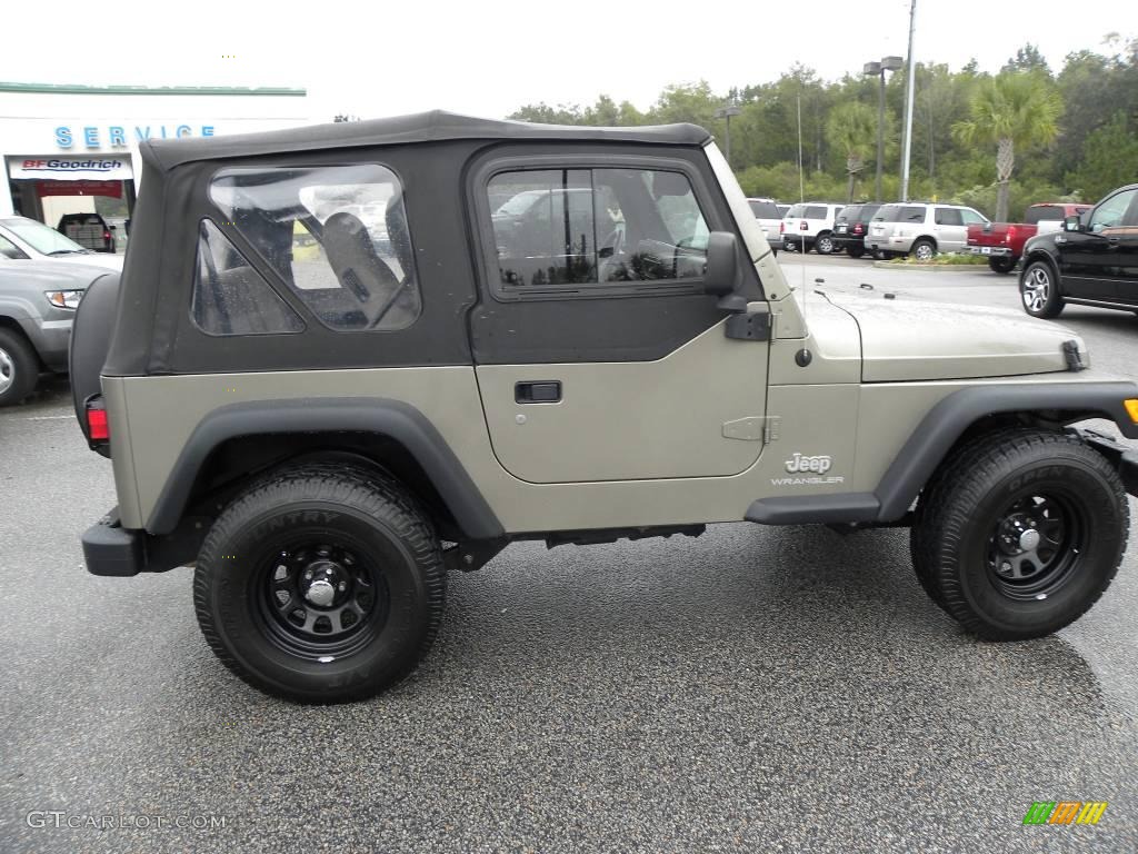 2004 Wrangler SE 4x4 - Light Khaki Metallic / Khaki photo #8