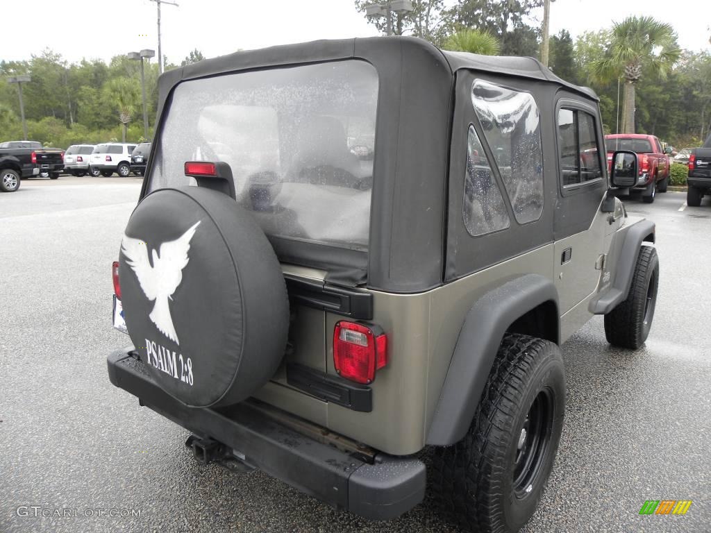 2004 Wrangler SE 4x4 - Light Khaki Metallic / Khaki photo #9