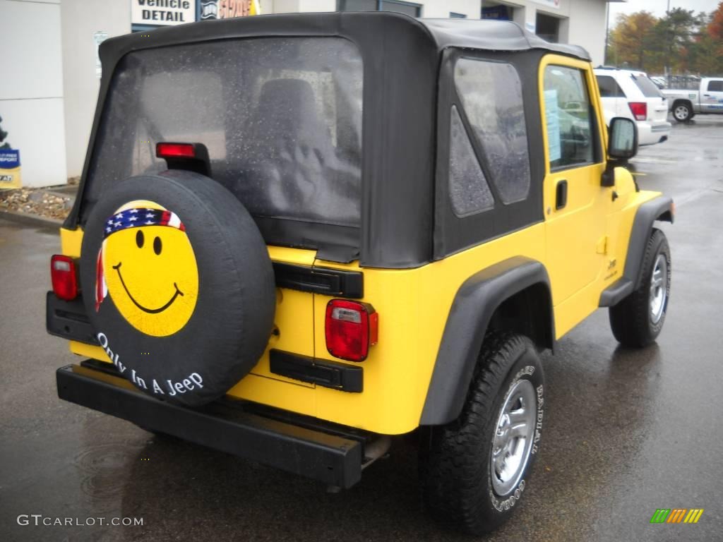 2006 Wrangler SE 4x4 - Solar Yellow / Dark Slate Gray photo #2