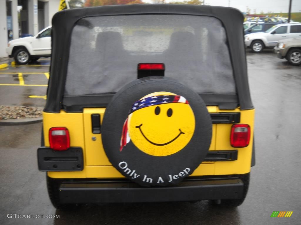 2006 Wrangler SE 4x4 - Solar Yellow / Dark Slate Gray photo #3