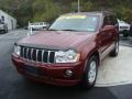 2007 Red Rock Crystal Pearl Jeep Grand Cherokee Overland 4x4  photo #8