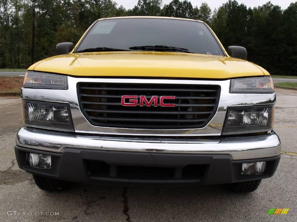 2006 Canyon SLE Z85 Crew Cab - Flame Yellow / Dark Pewter photo #3