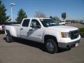 2009 Summit White GMC Sierra 3500HD SLE Crew Cab 4x4 Dually  photo #1