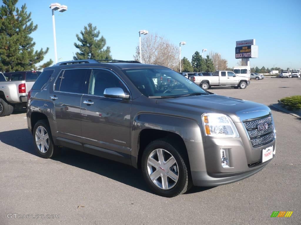 2010 Terrain SLT AWD - Mocha Steel Metallic / Jet Black photo #1