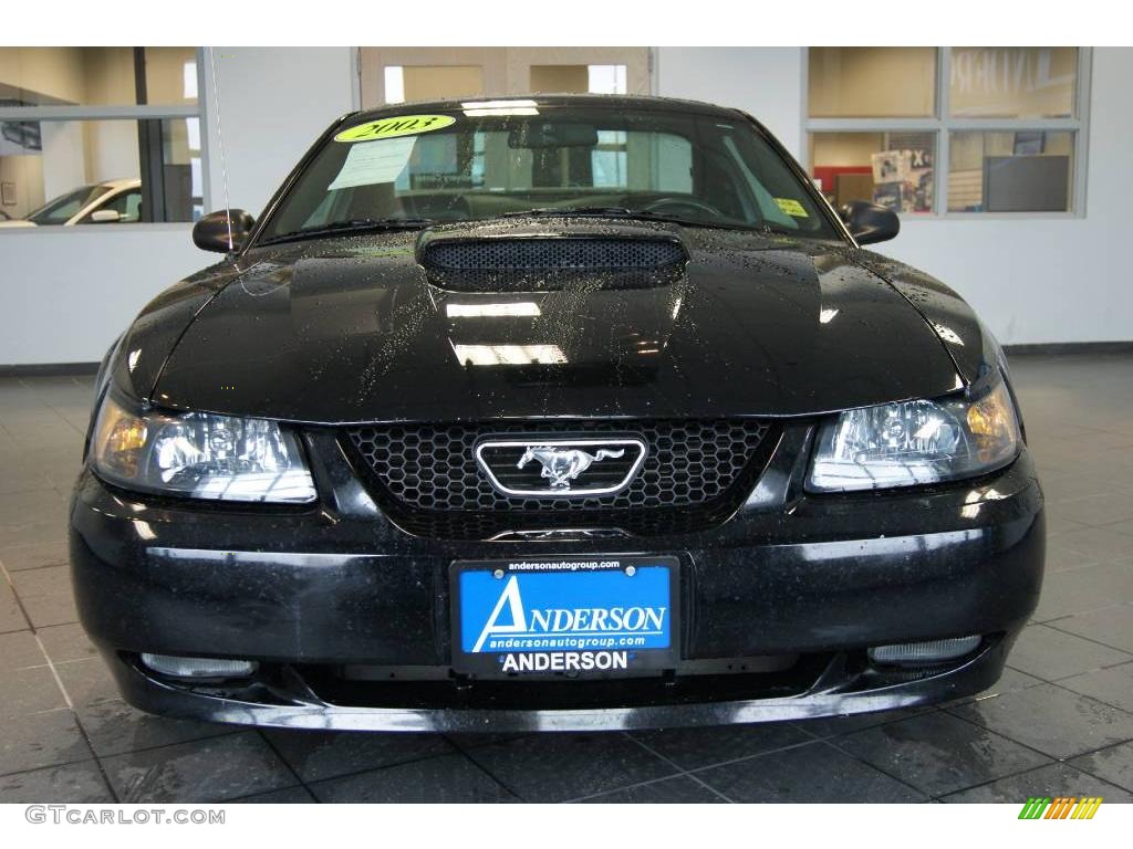 2003 Mustang GT Coupe - Black / Dark Charcoal photo #8