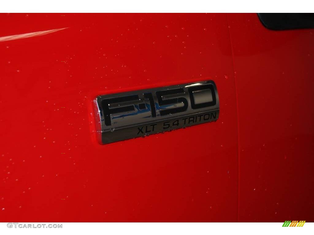 2004 F150 XLT Regular Cab 4x4 - Bright Red / Dark Flint photo #11