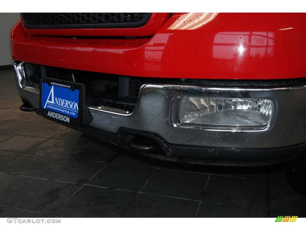 2004 F150 XLT Regular Cab 4x4 - Bright Red / Dark Flint photo #13