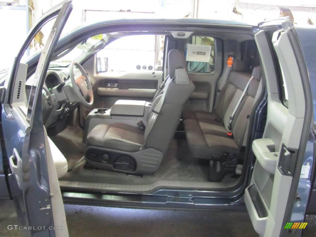 2004 F150 XLT SuperCab - Medium Wedgewood Blue Metallic / Medium/Dark Flint photo #7