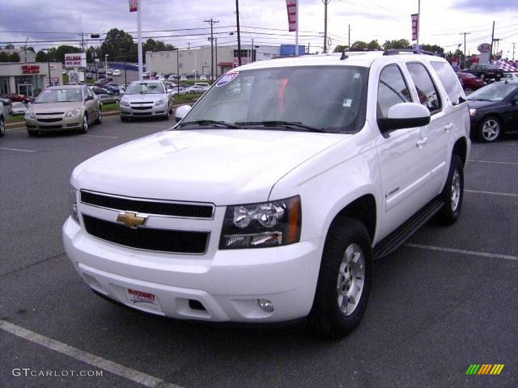 2008 Tahoe LT - Summit White / Light Cashmere/Ebony photo #1