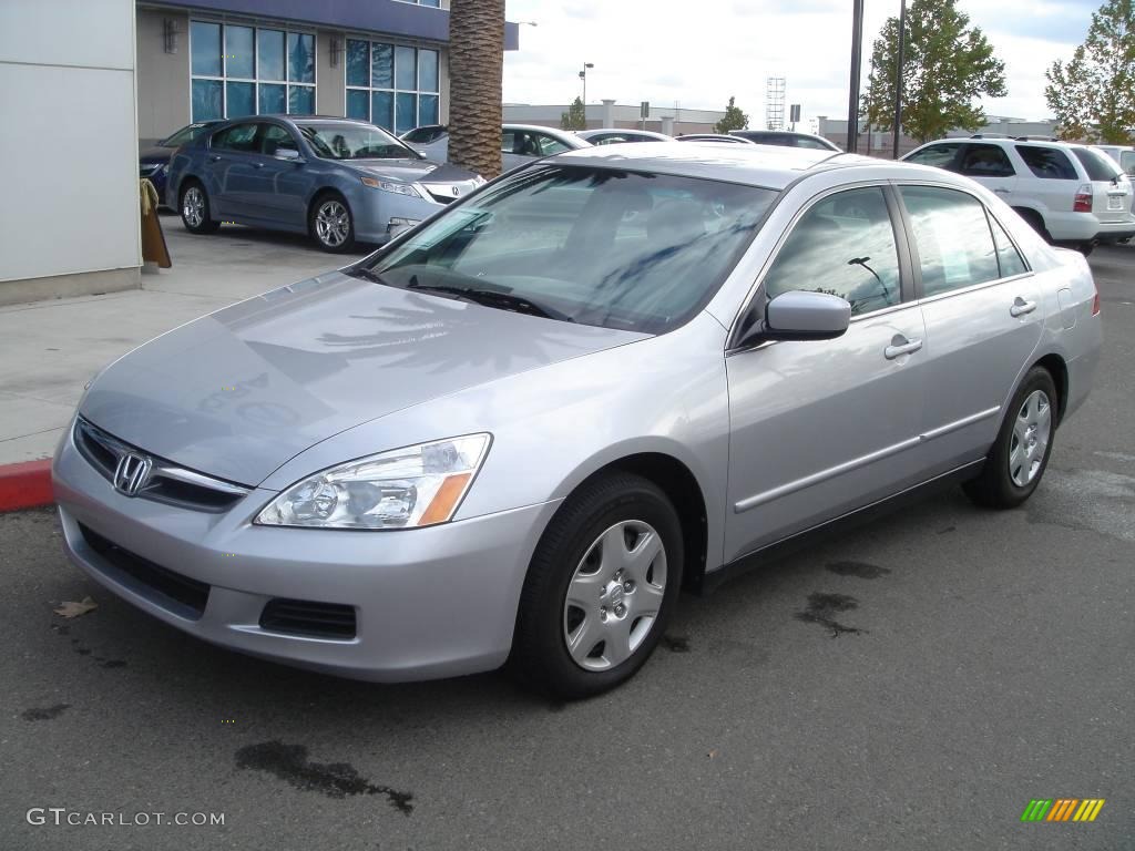 2007 Accord LX Sedan - Alabaster Silver Metallic / Gray photo #1