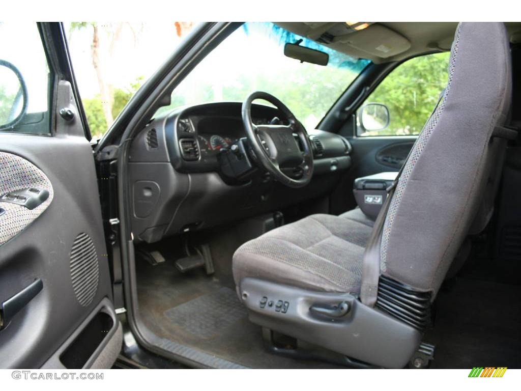 2000 Ram 2500 SLT Extended Cab 4x4 - Black / Mist Gray photo #43