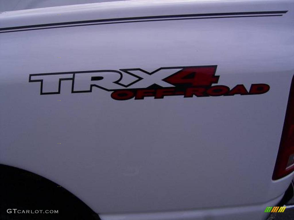 2005 Ram 1500 TRX4 Quad Cab 4x4 - Bright White / Dark Slate Gray photo #22