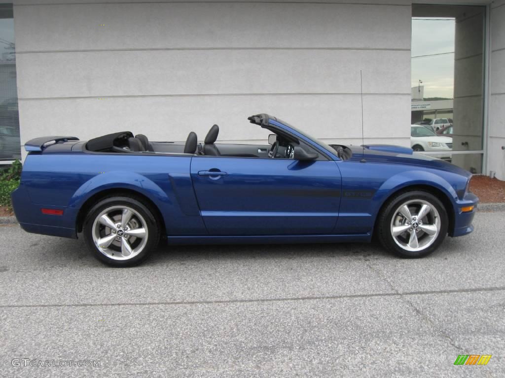 2007 Mustang GT/CS California Special Convertible - Vista Blue Metallic / Black/Dove Accent photo #2