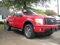 2010 Vermillion Red Ford F150 FX4 SuperCab 4x4  photo #3
