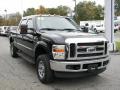 2008 Black Ford F250 Super Duty XLT Crew Cab 4x4  photo #2