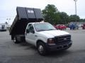 2007 Oxford White Ford F350 Super Duty Regular Cab Chassis Dump Truck  photo #3