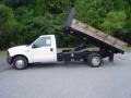 Oxford White - F350 Super Duty Regular Cab Chassis Dump Truck Photo No. 8