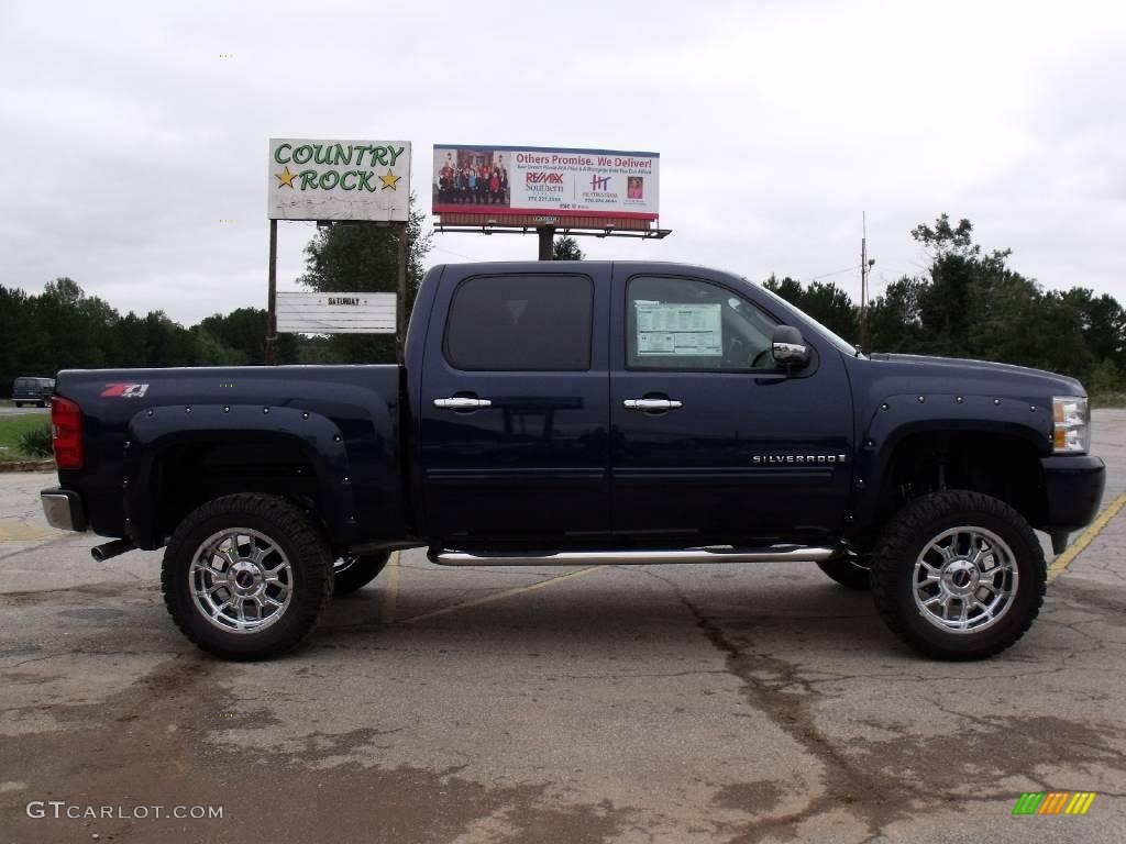 2009 Silverado 1500 LT Z71 Crew Cab 4x4 - Imperial Blue Metallic / Ebony photo #5