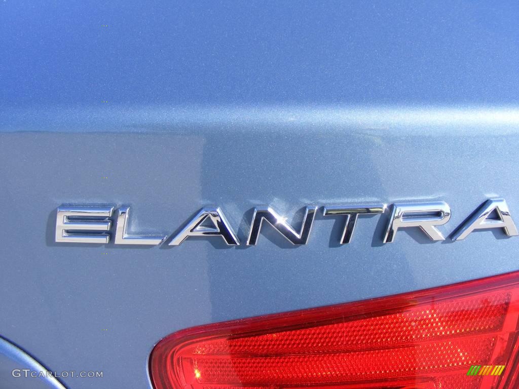 2007 Elantra GLS Sedan - Seattle Light Blue / Gray photo #10