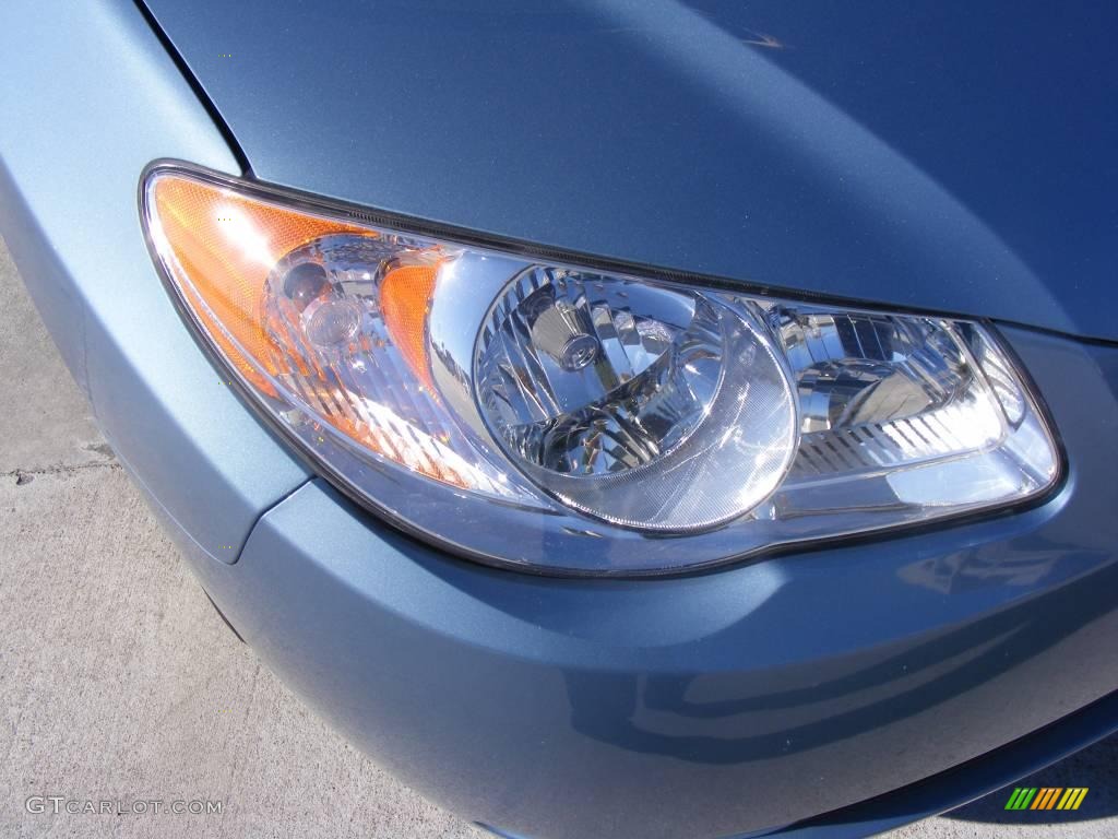 2007 Elantra GLS Sedan - Seattle Light Blue / Gray photo #14