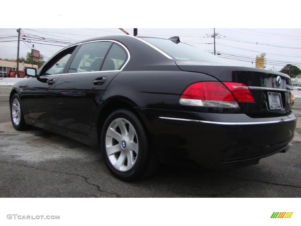 2007 7 Series 750Li Sedan - Black Sapphire Metallic / Black photo #3