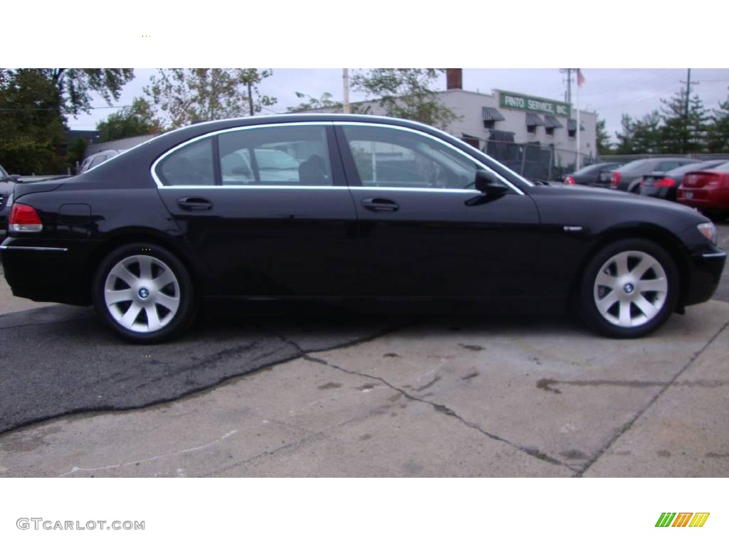 2007 7 Series 750Li Sedan - Black Sapphire Metallic / Black photo #7